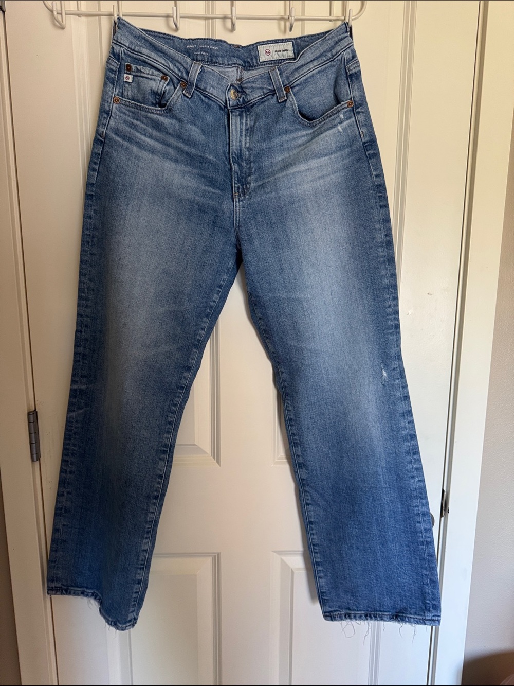 Ag Adriano Goldschmied Brinley Mid-Rise Straight Leg Jeans
